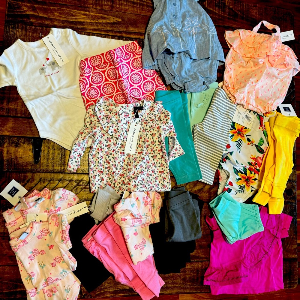 Bundle of baby girl clothes all brand new with original tags….